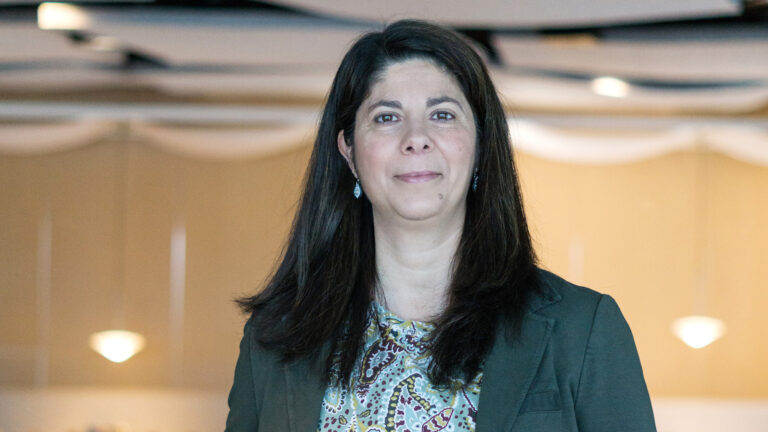 Carme Plumed-Ferrer is smiling to the camera